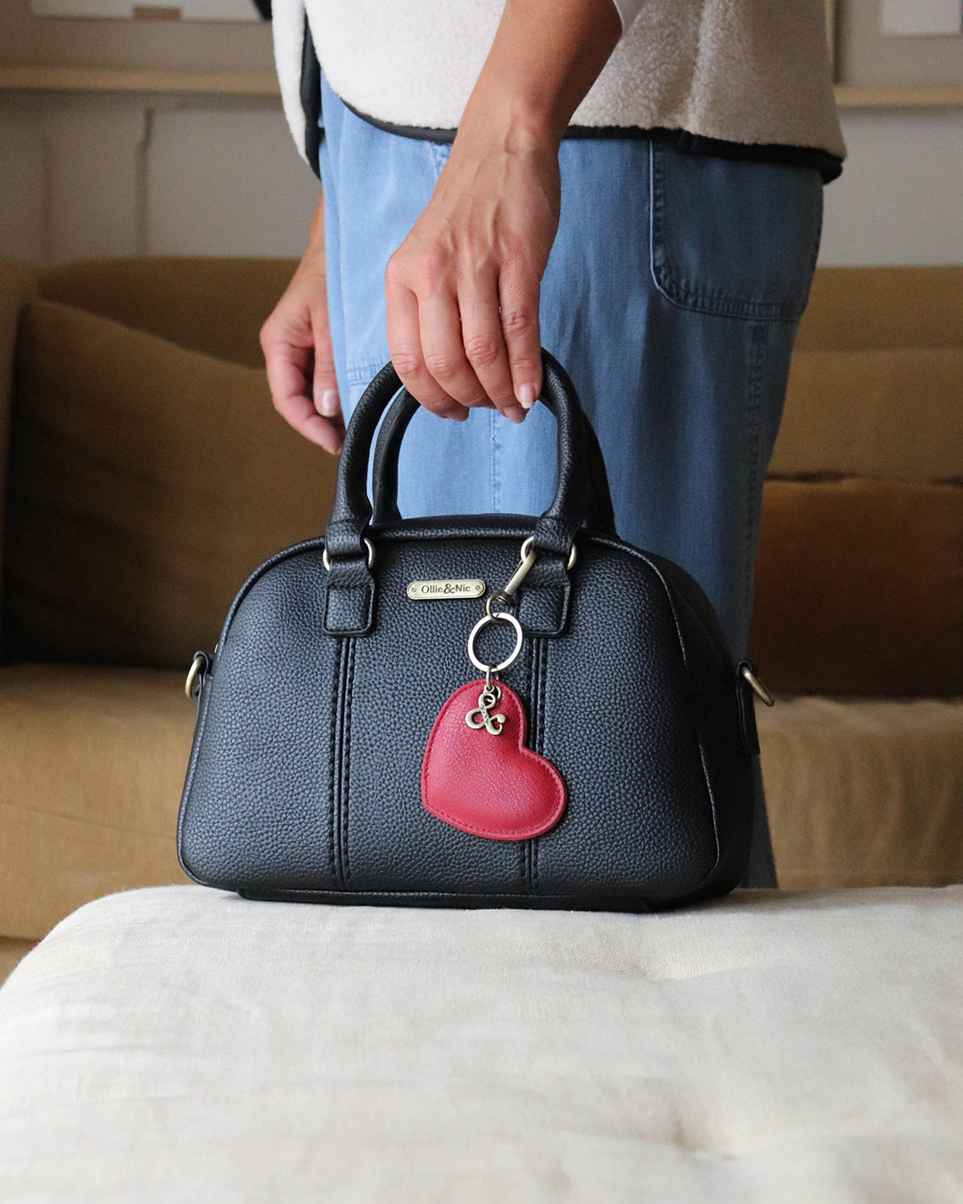 Essie Mini Bowler Bag - Black