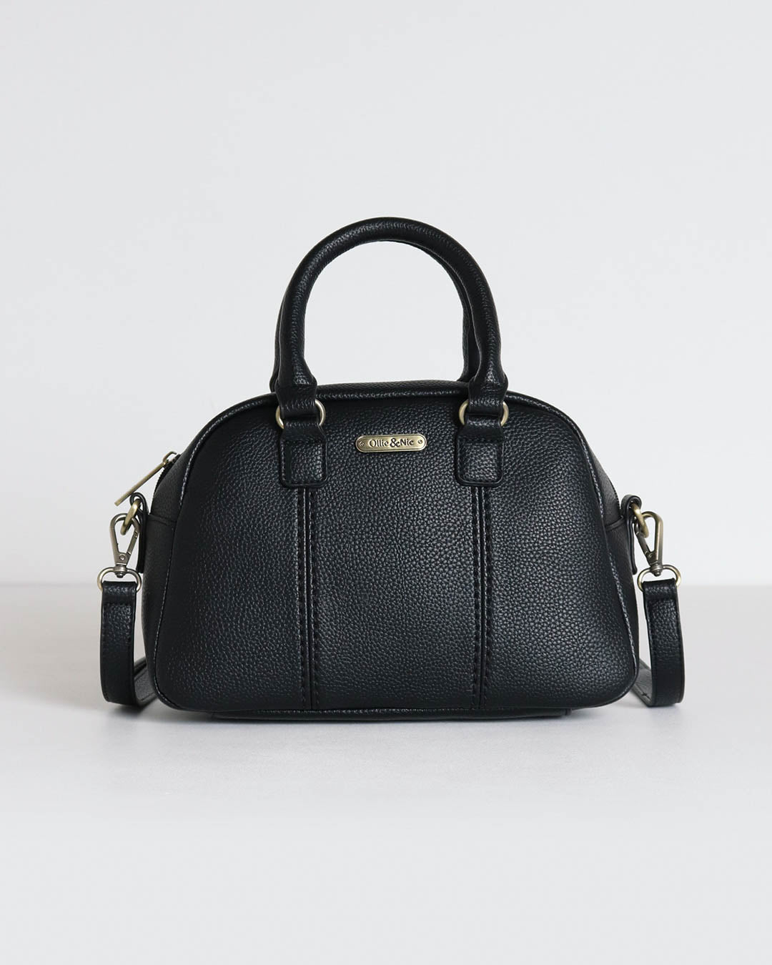 Essie Mini Bowler Bag - Black