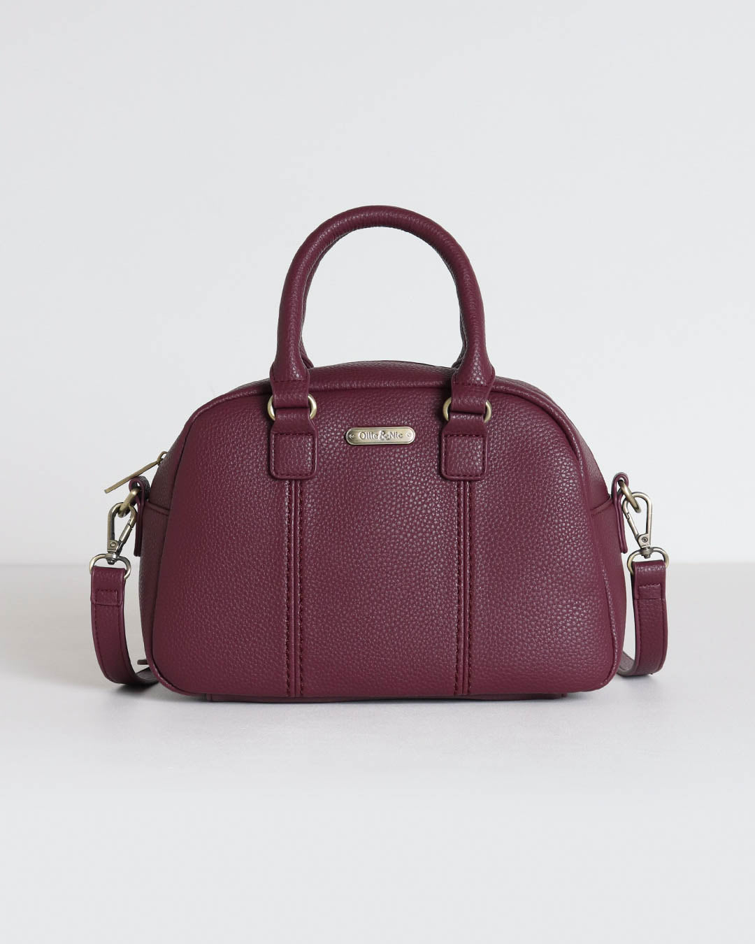 Essie Mini Bowler Bag - Plum