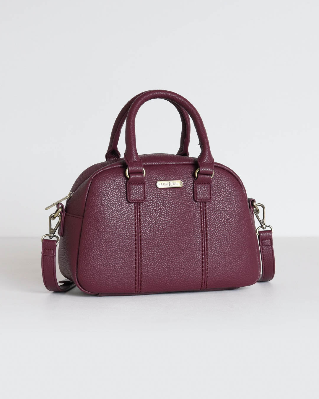 Essie Mini Bowler Bag - Plum