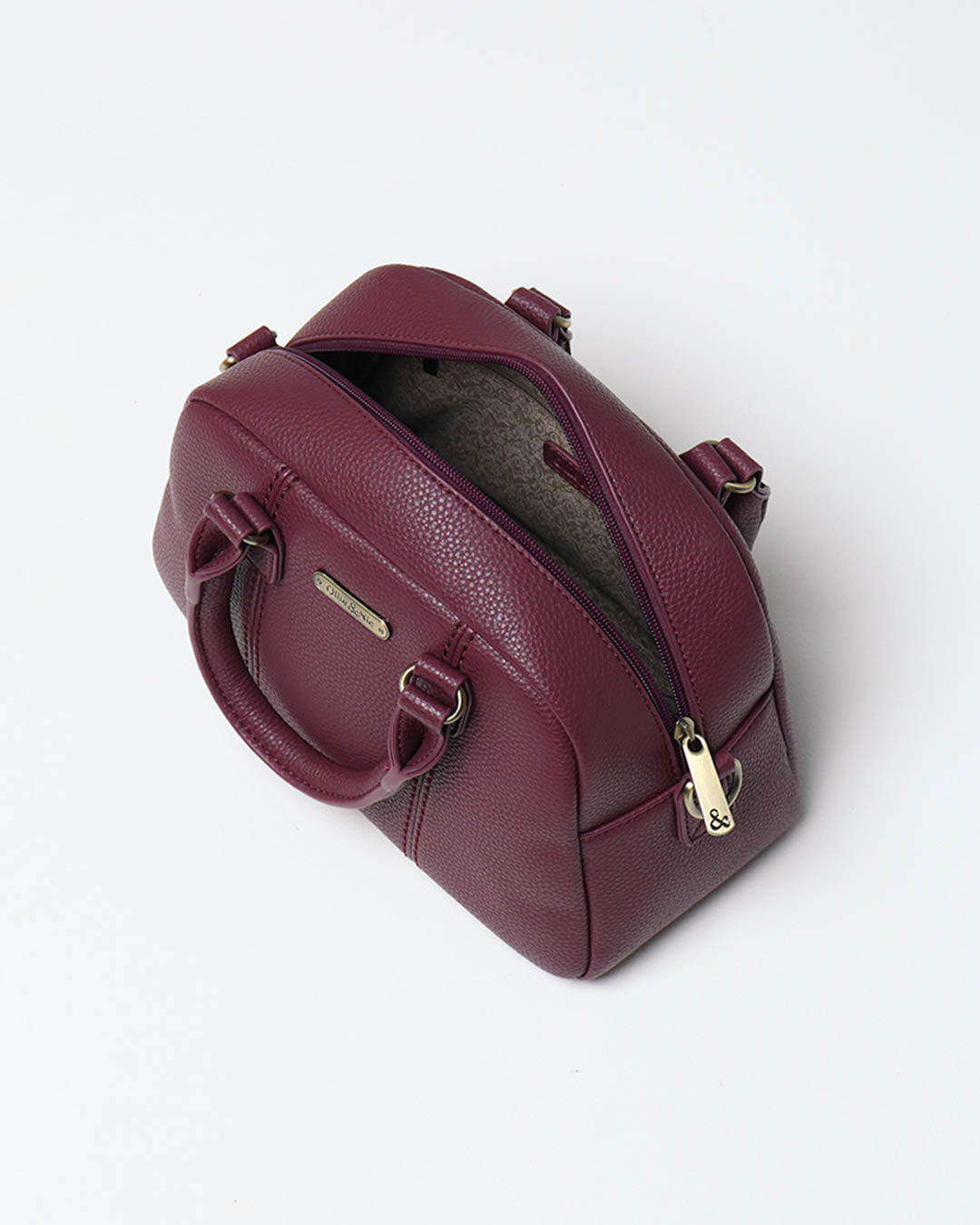 Essie Mini Bowler Bag - Plum