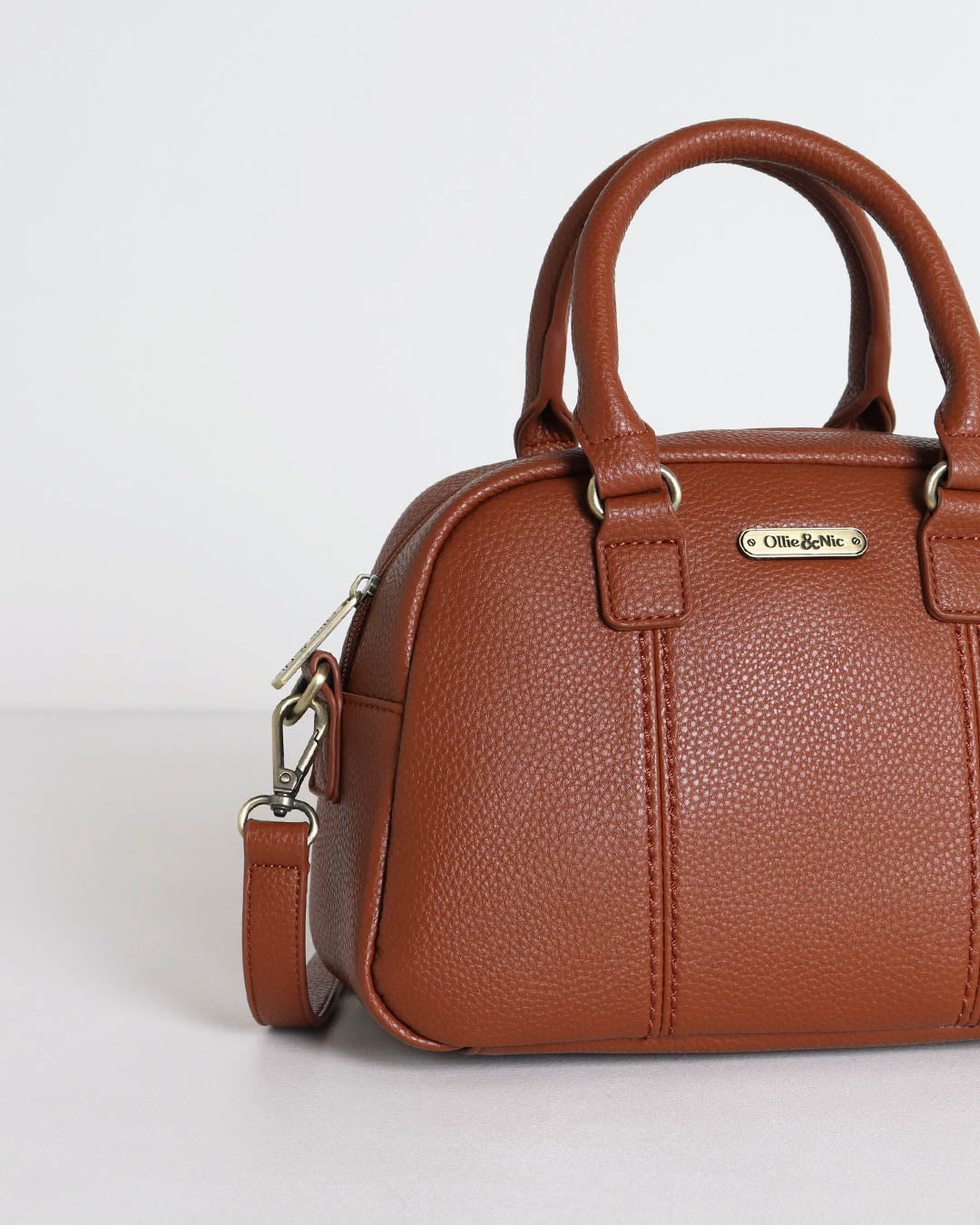 Essie Mini Bowler Bag - Tan