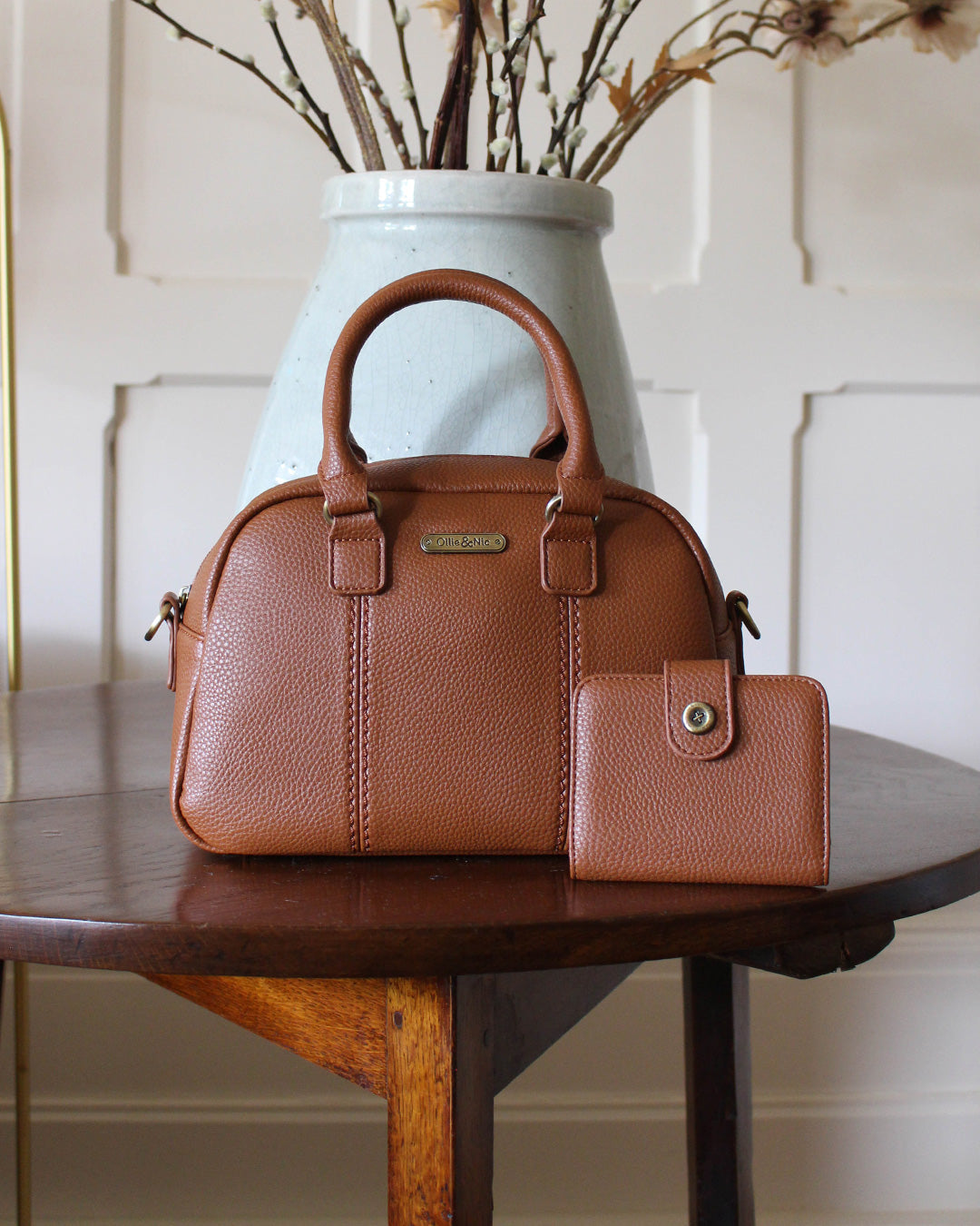 Essie Mini Bowler Bag - Tan