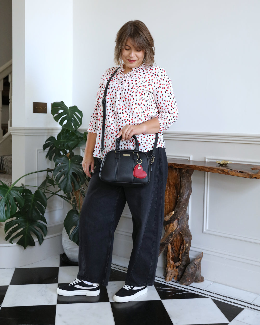 Essie Mini Bowler Bag - Black