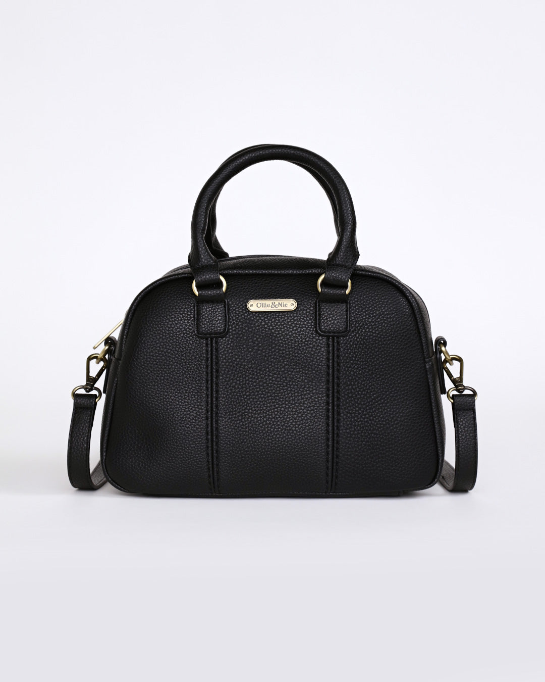 Essie Mini Bowler Bag - Black