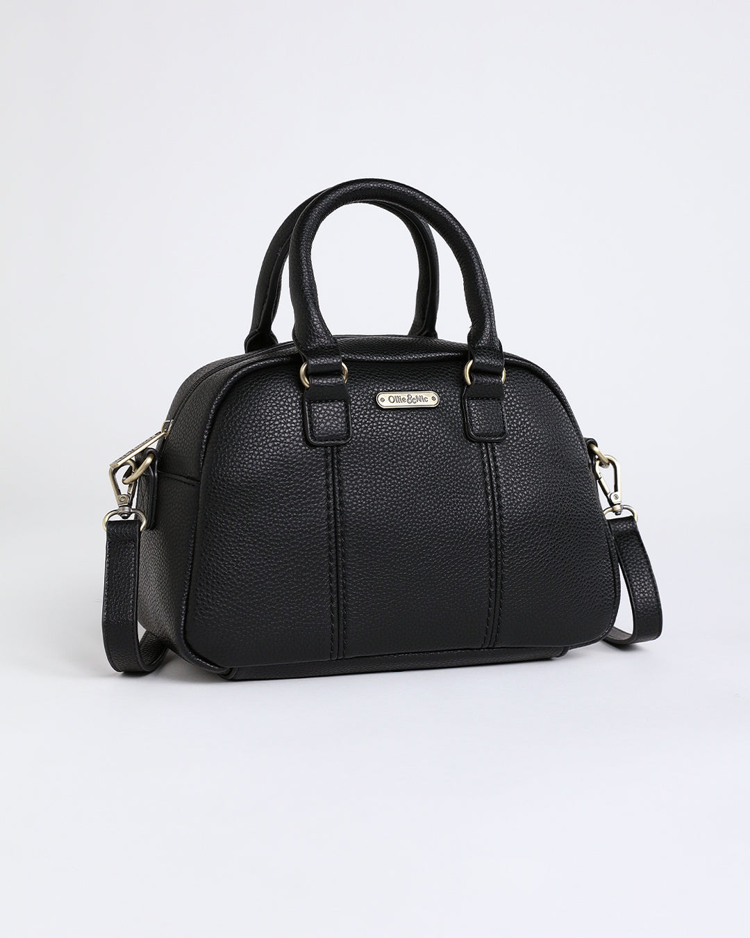 Essie Mini Bowler Bag - Black