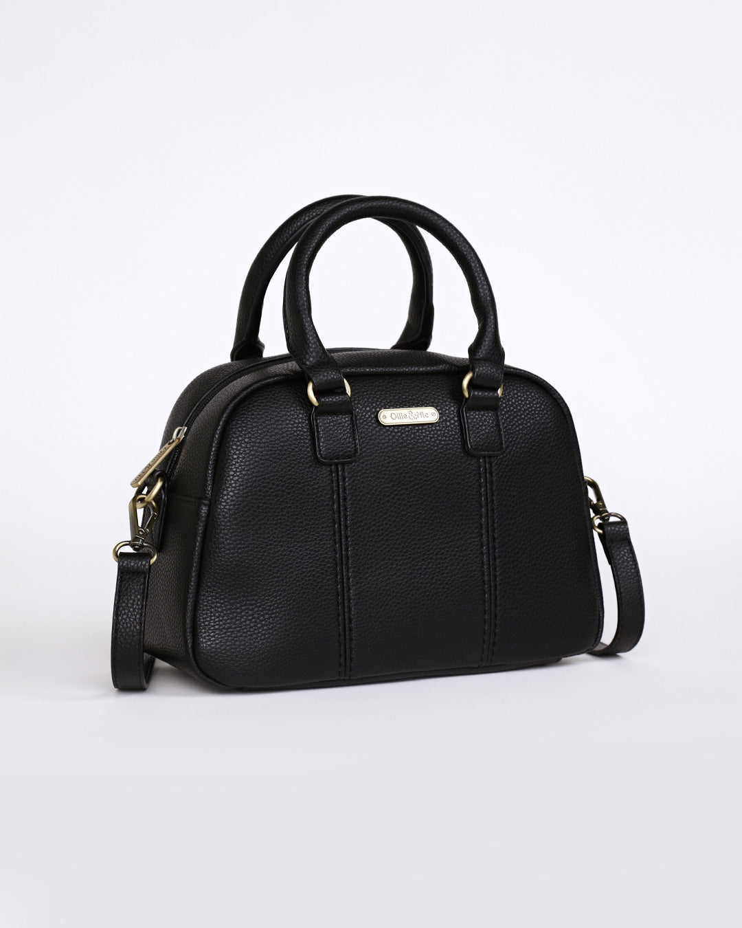 Essie Mini Bowler Bag - Black
