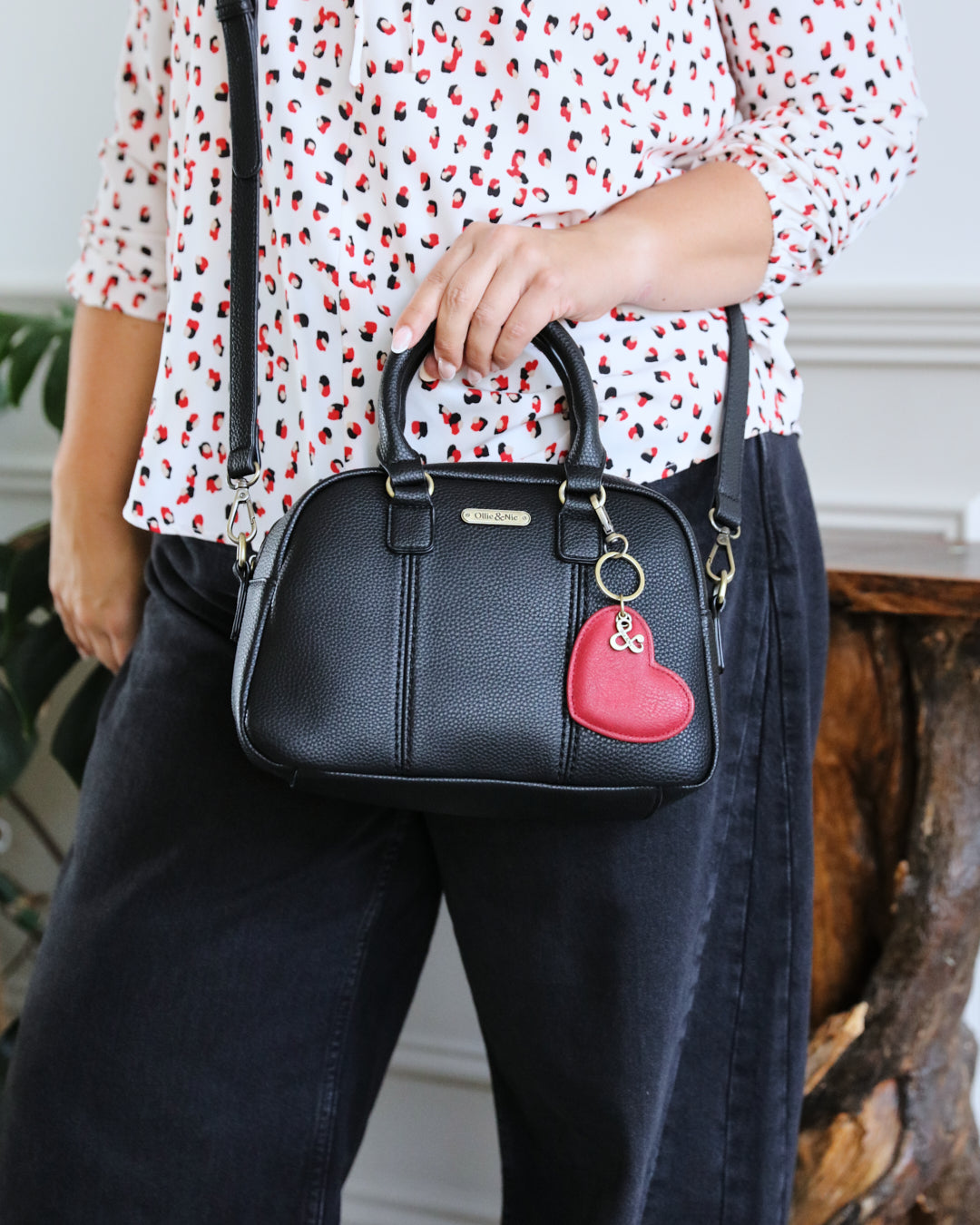 Essie Mini Bowler Bag - Black