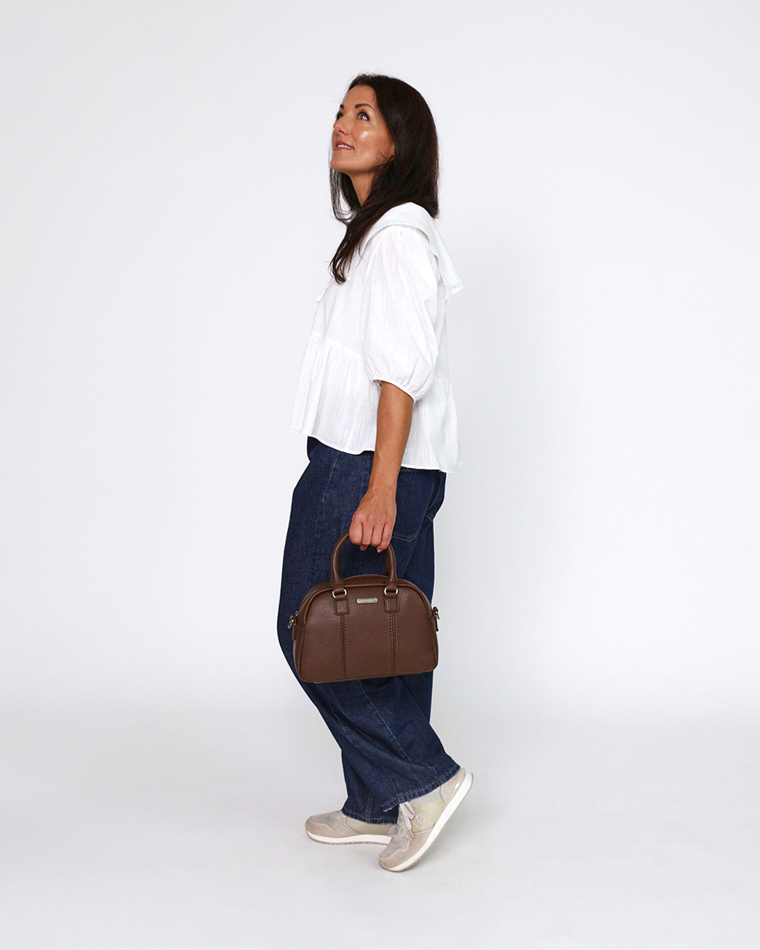 Essie Mini Bowler Bag - Chocolate