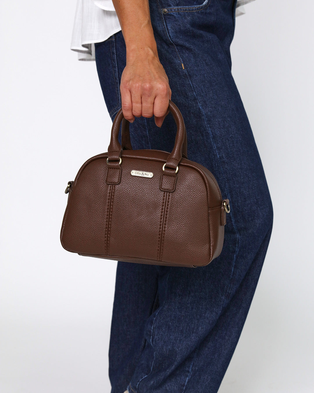 Essie Mini Bowler Bag - Chocolate