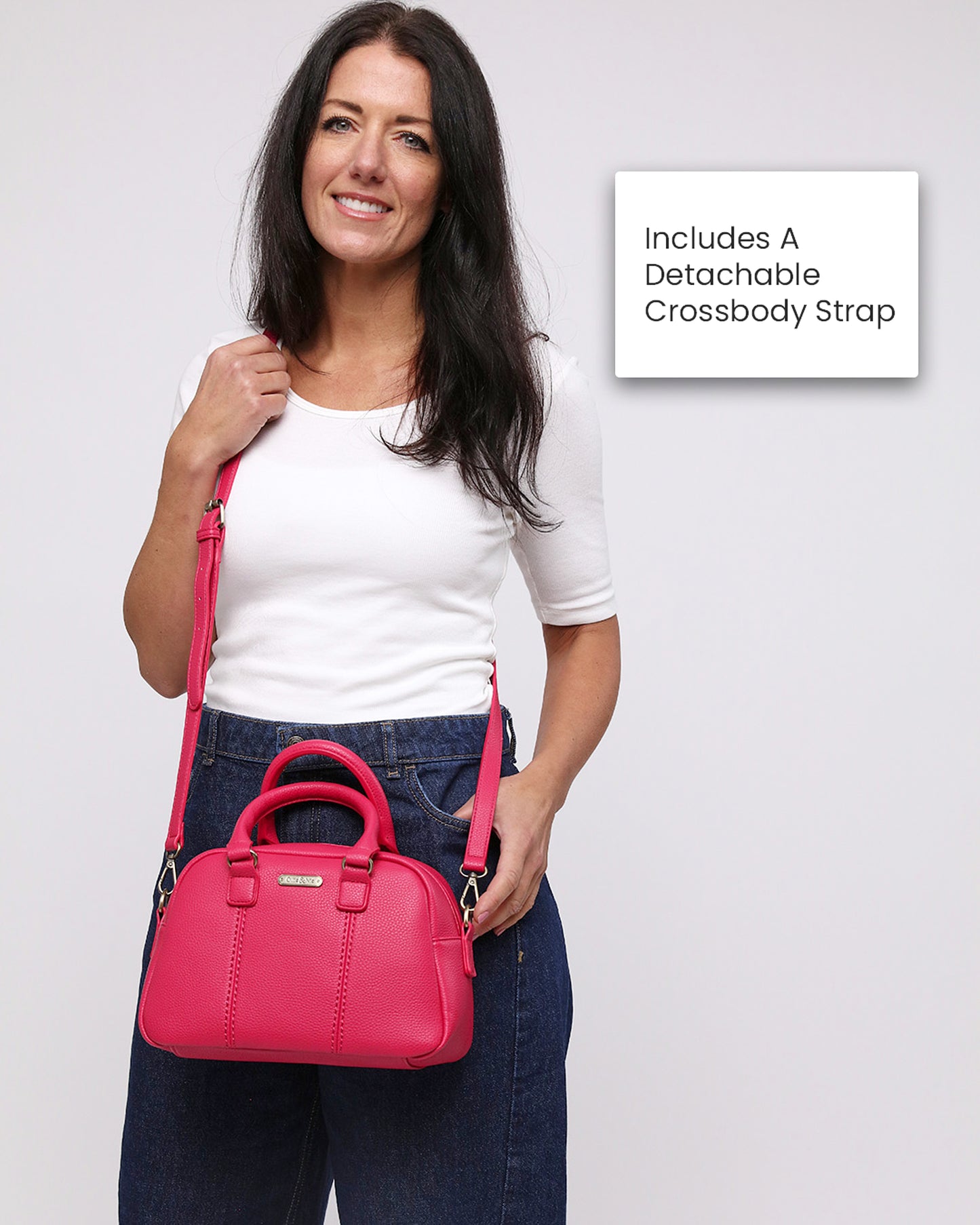 Essie Mini Bowler Bag - Fuchsia