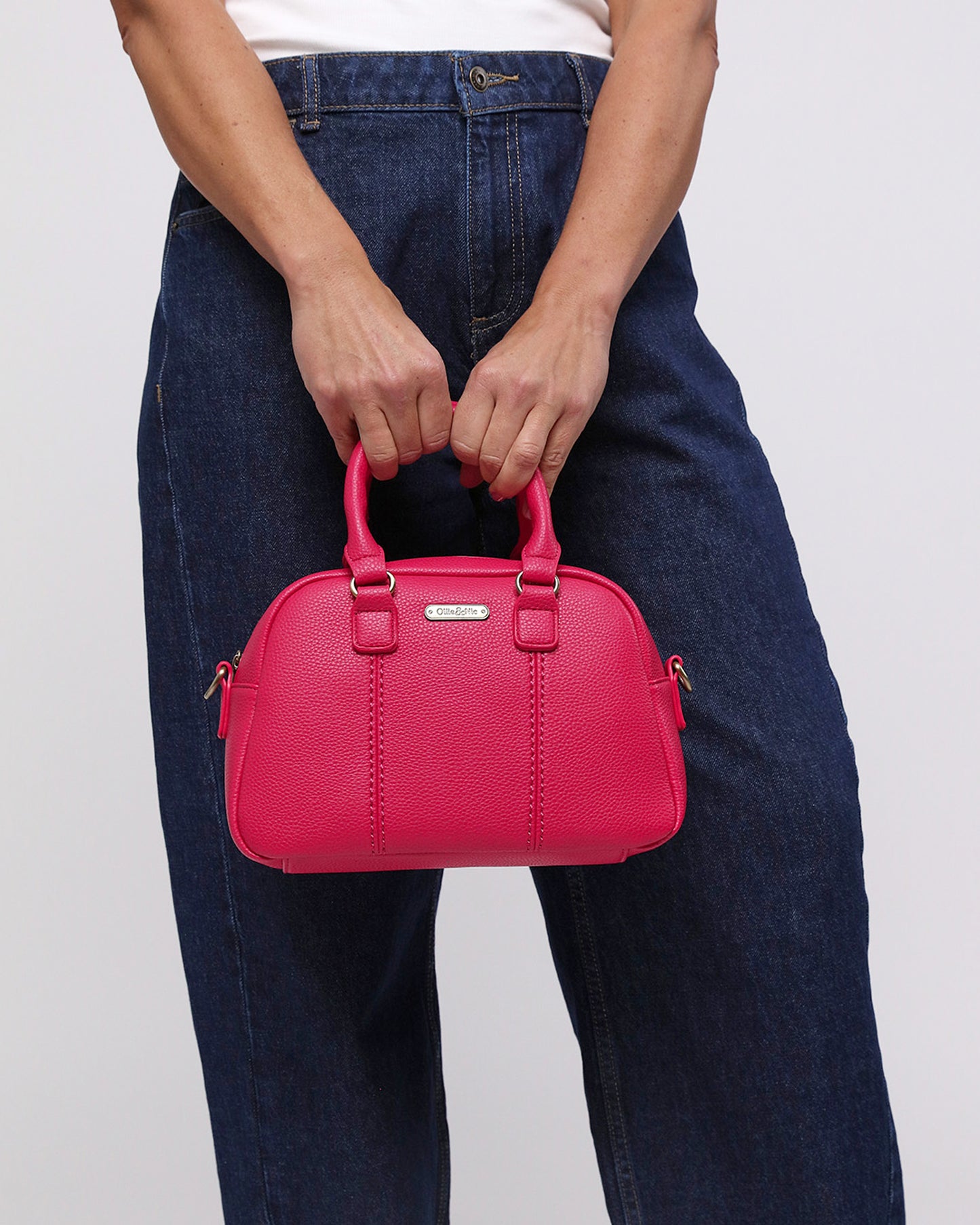 Essie Mini Bowler Bag - Fuchsia