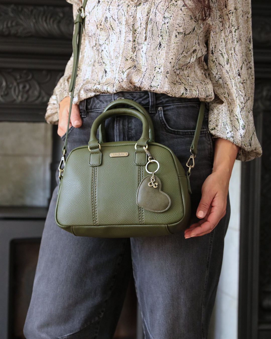Essie Mini Bowler Bag - Khaki