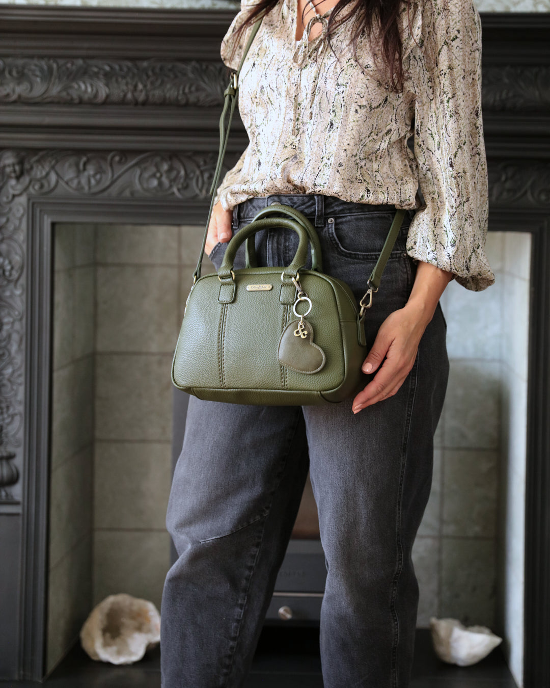 Essie Mini Bowler Bag - Khaki