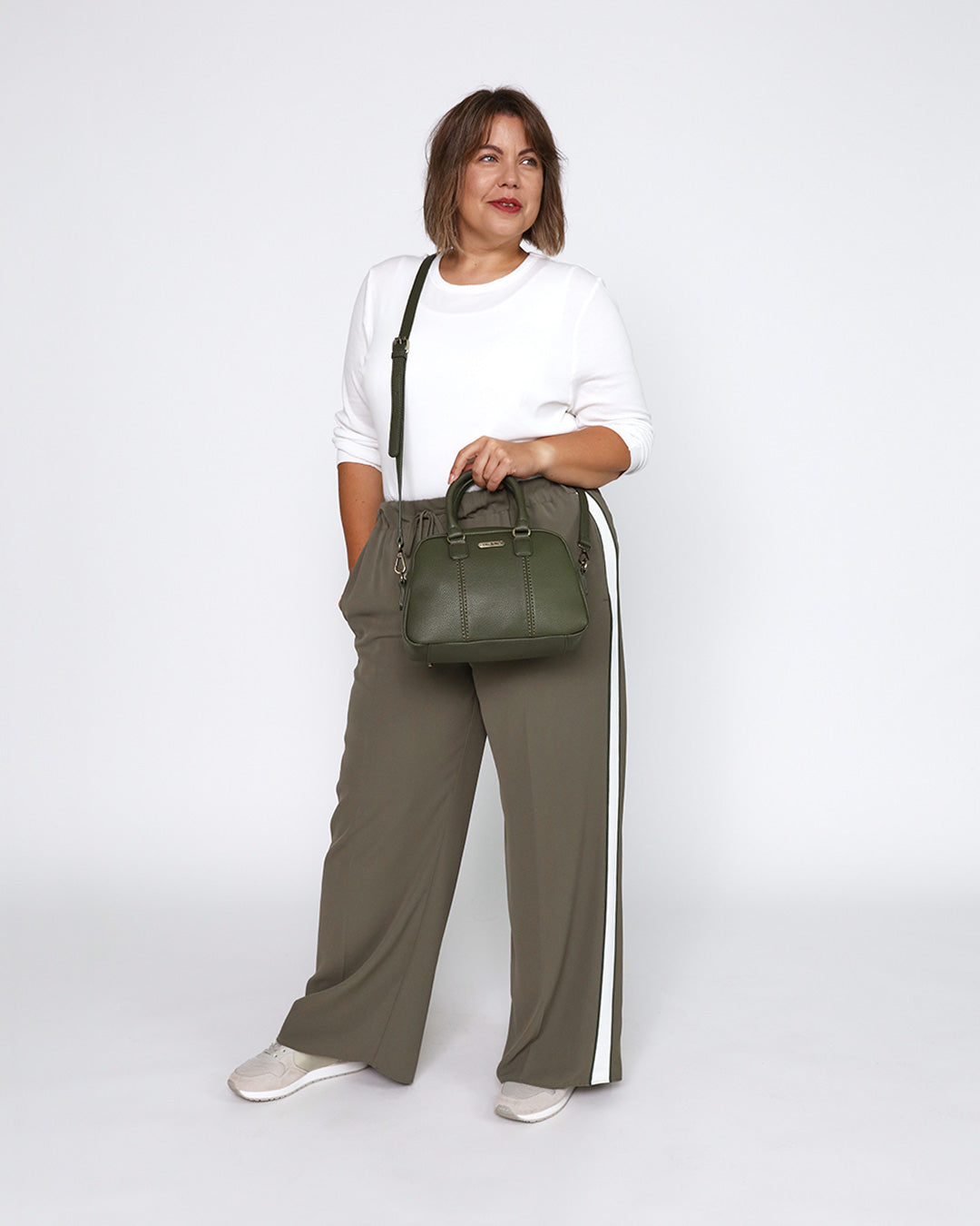 Essie Mini Bowler Bag - Khaki