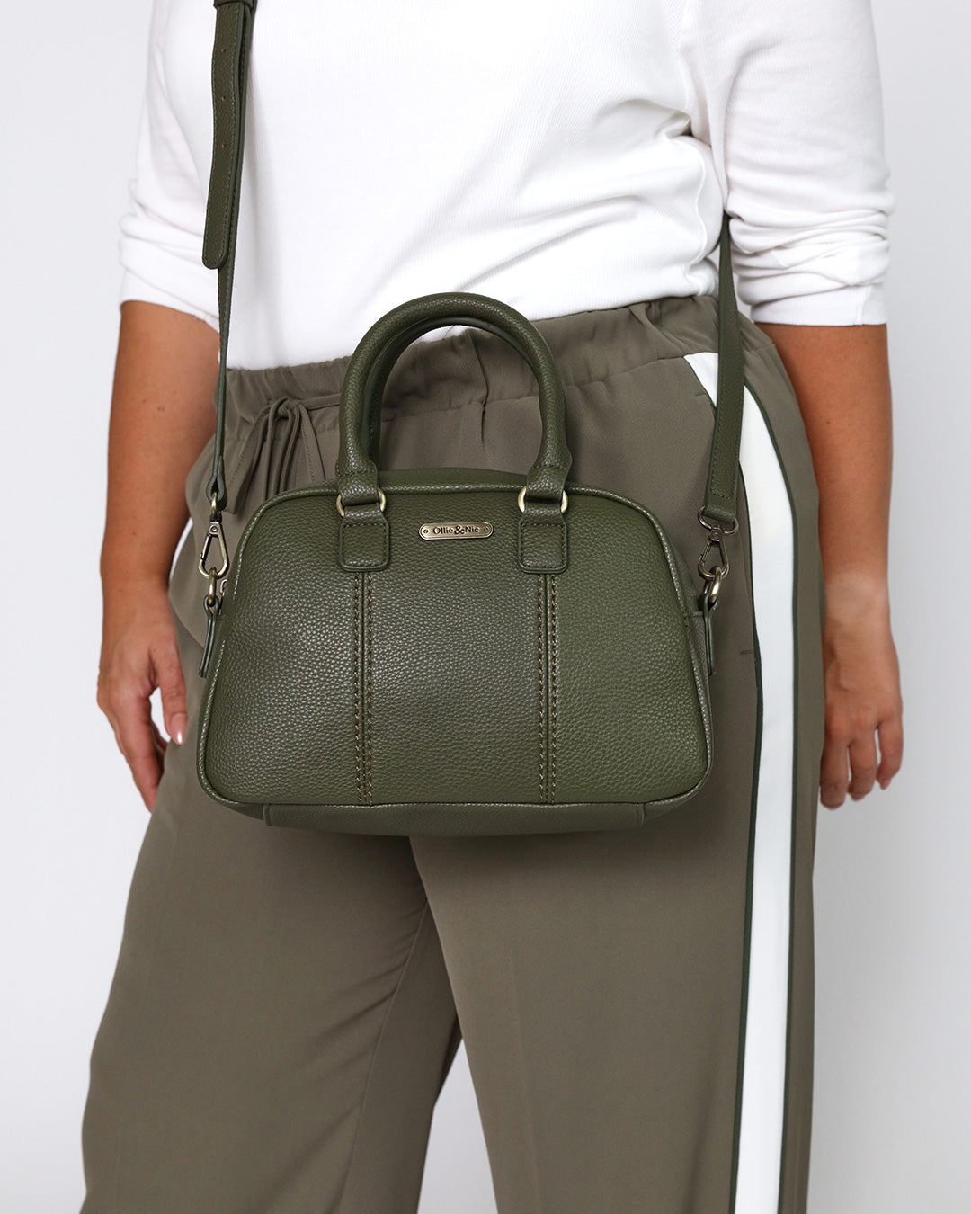 Essie Mini Bowler Bag - Khaki