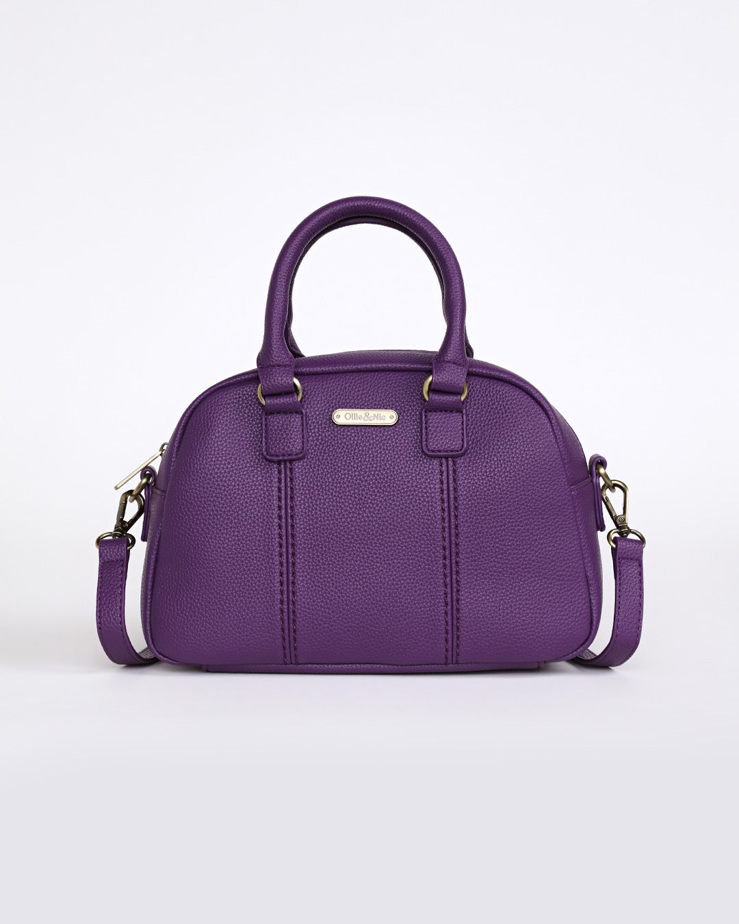 Essie Mini Bowler Bag - Purple
