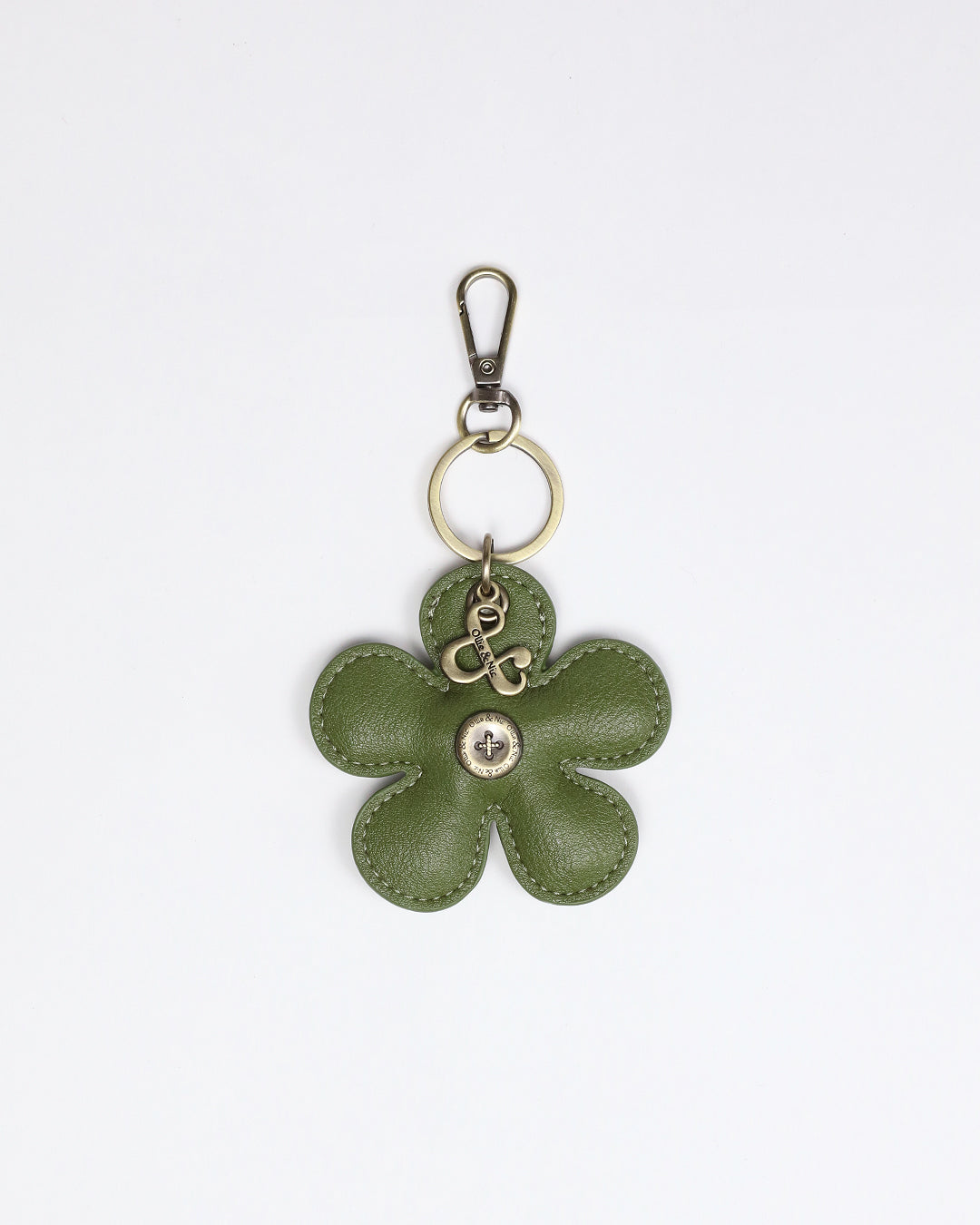 Flower Bag Charm - Apple Green