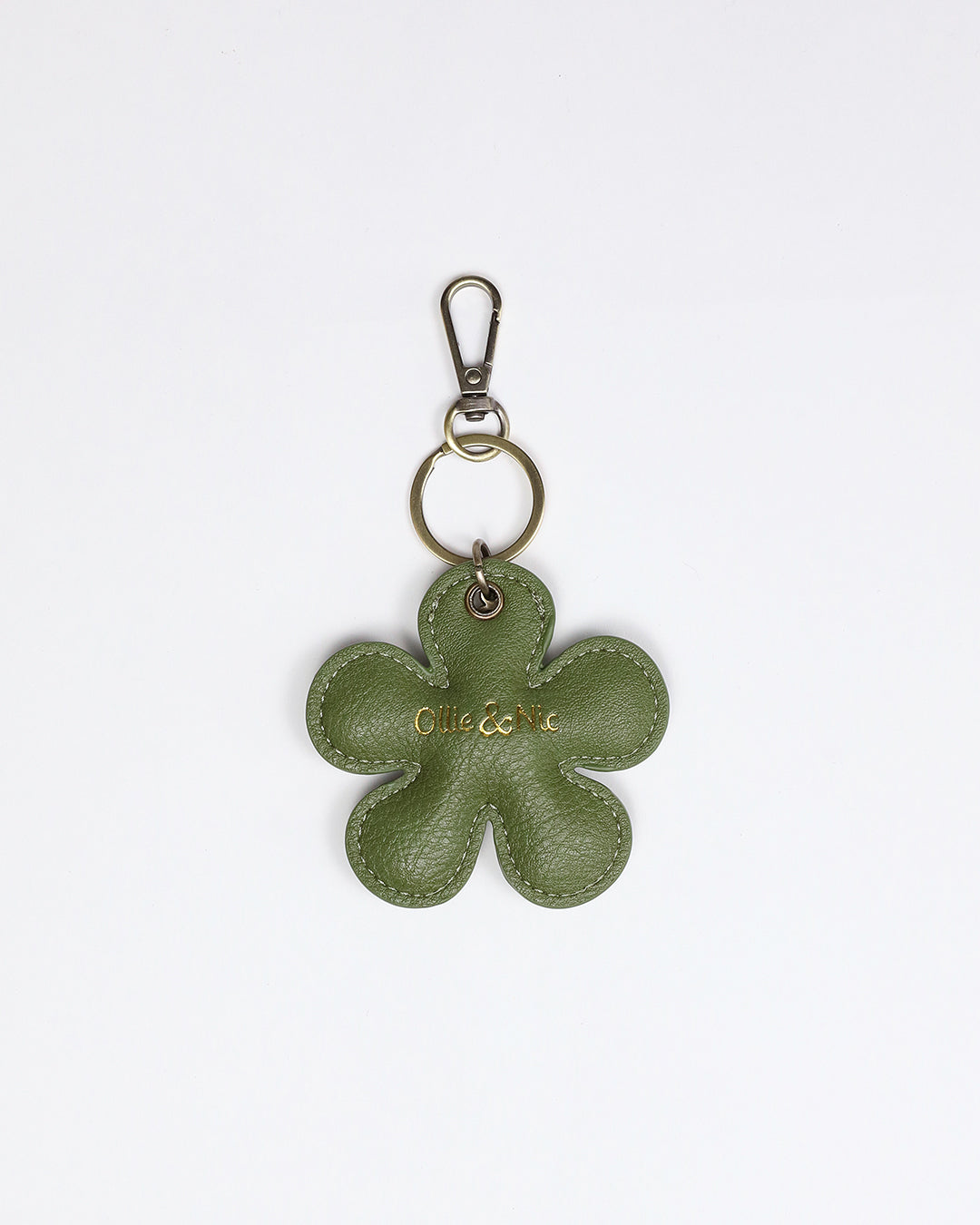 Flower Bag Charm - Apple Green