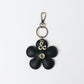 Flower Bag Charm - Black