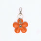 Flower Bag Charm - Orange