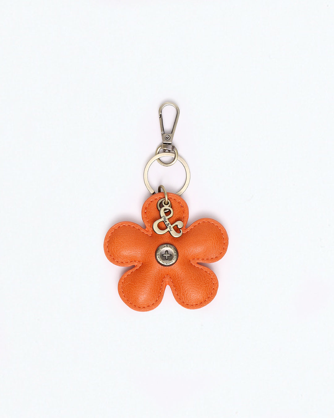 Flower Bag Charm - Orange