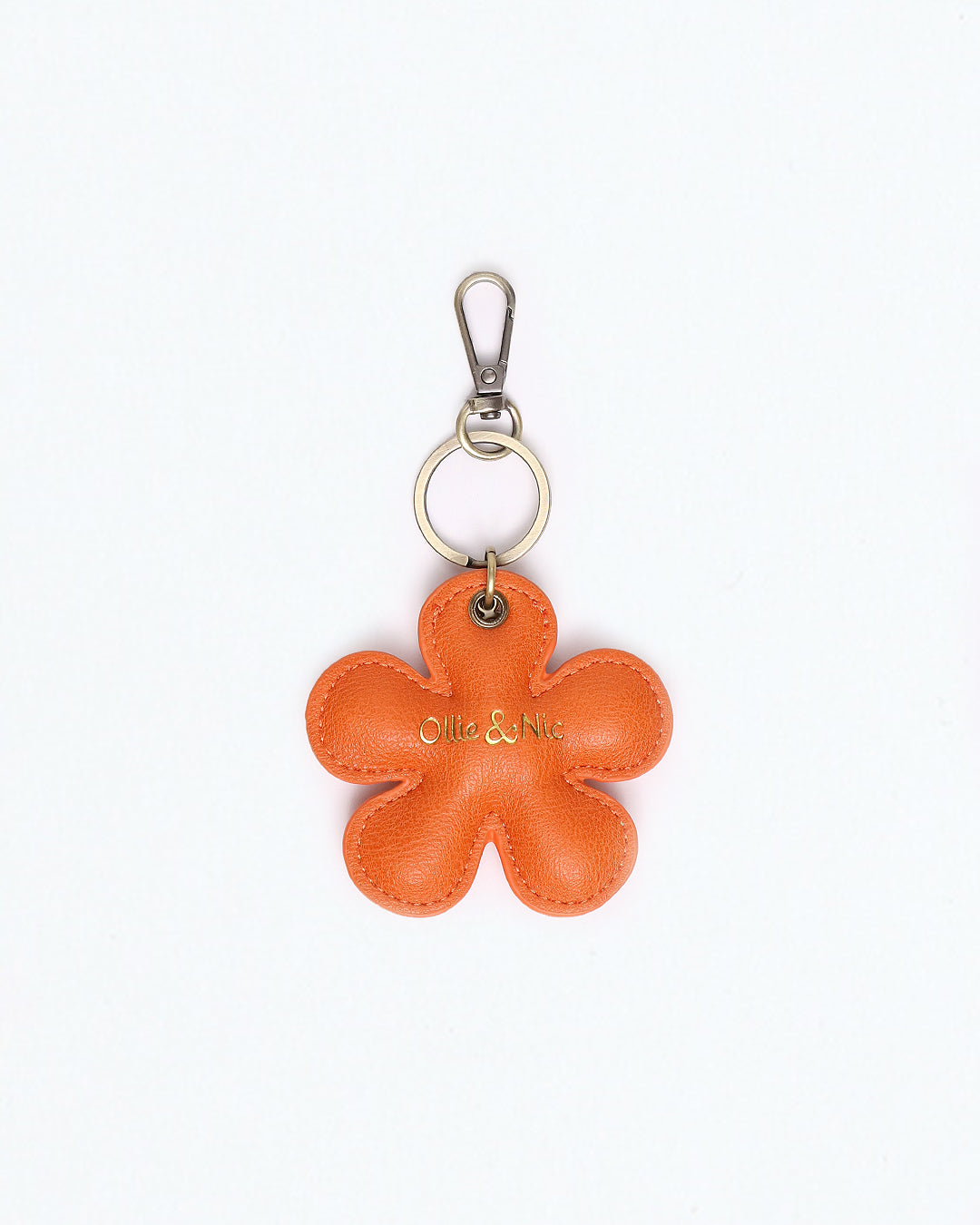 Flower Bag Charm - Orange