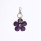 Flower Bag Charm - Purple