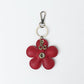 Flower Bag Charm - Cherry Red