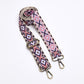 Geometric Webbing Strap - Purple