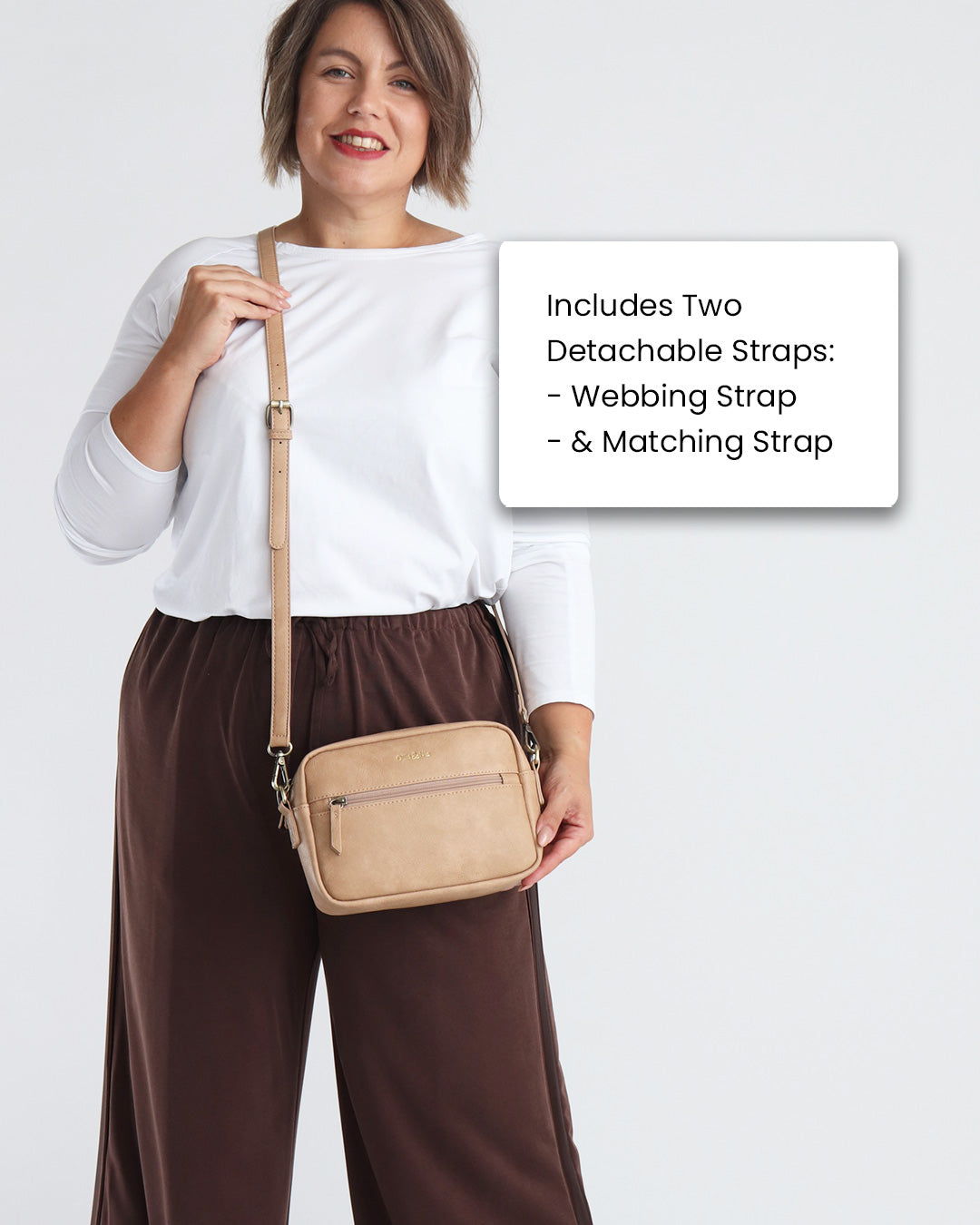 Gigi Crossbody - Camel