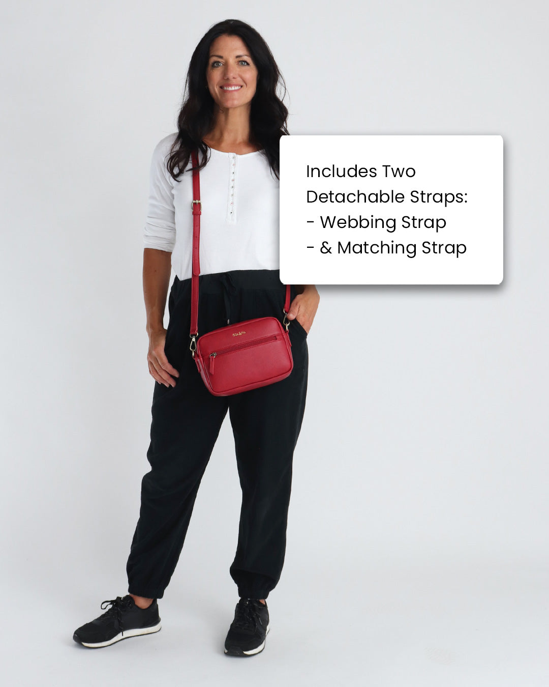 Gigi Crossbody - Cherry Red