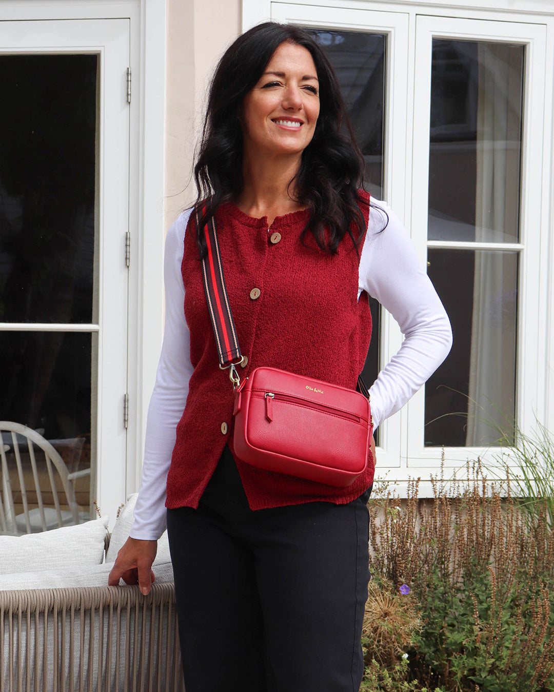 Gigi Crossbody - Cherry Red