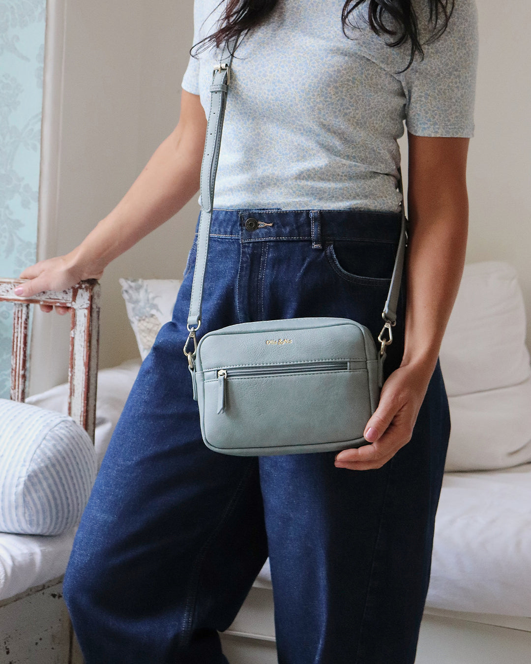 Gigi Crossbody - Duck Egg