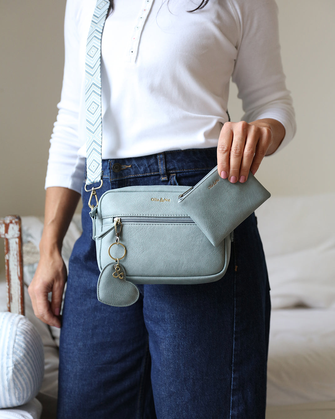 Gigi Crossbody - Duck Egg