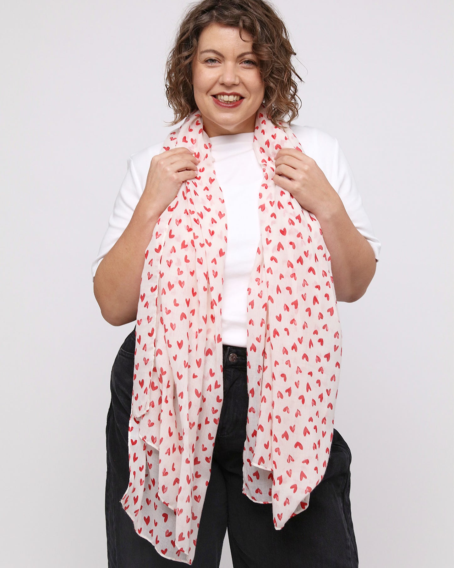 Harriet Scarf - Red/Cream