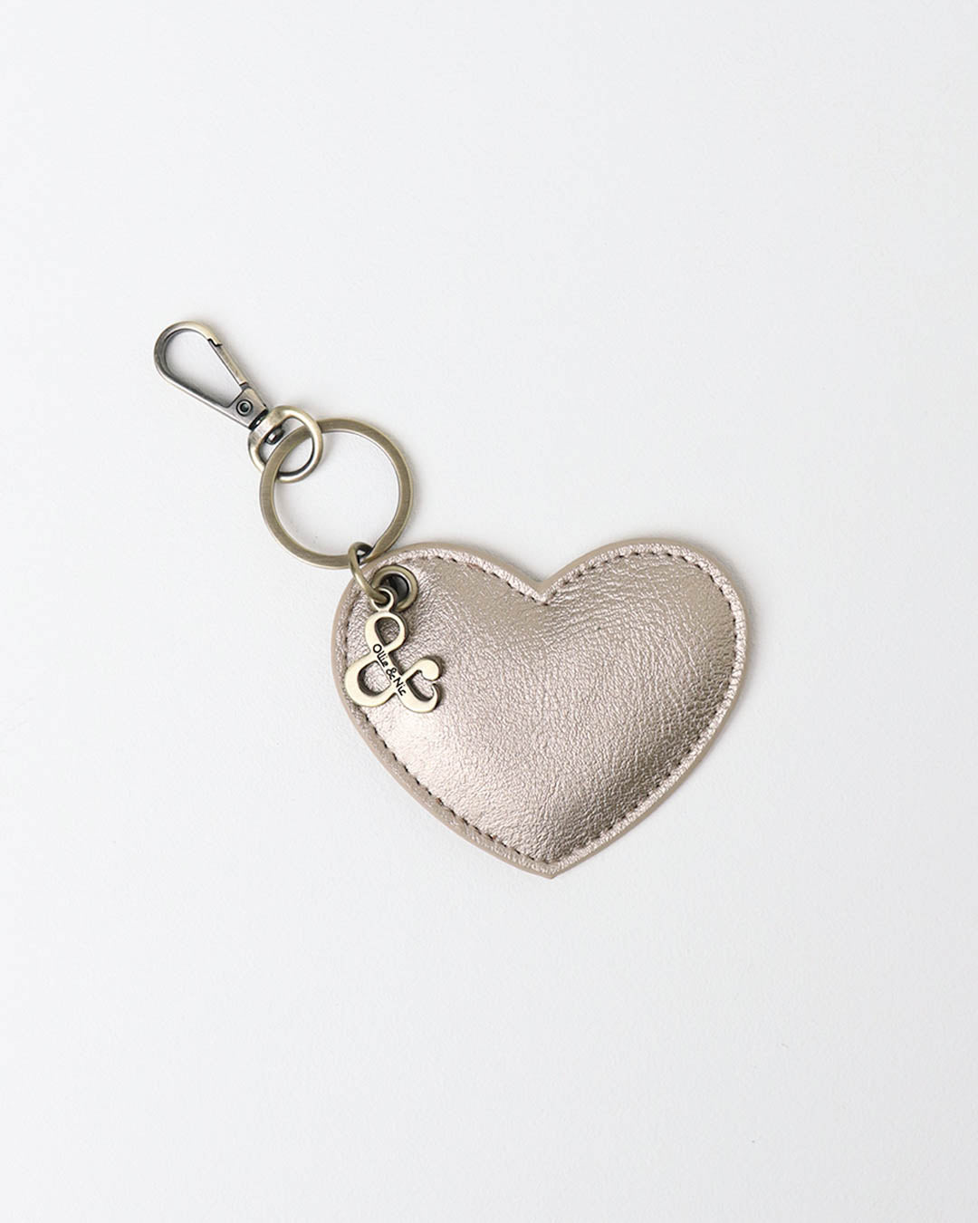 Heart Bag Charm - Antique Gold