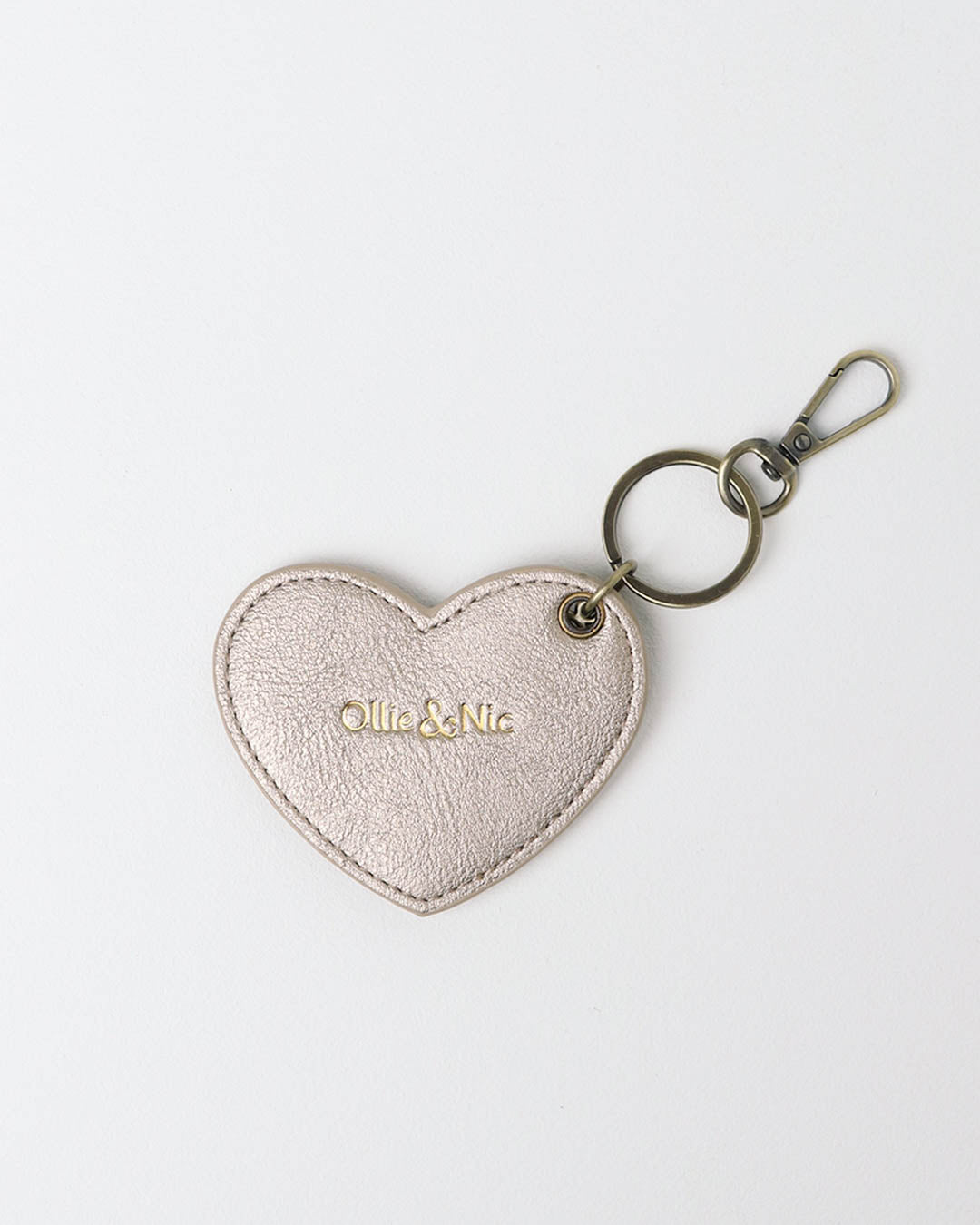 Heart Bag Charm - Antique Gold