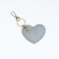 Heart Bag Charm - Duck Egg