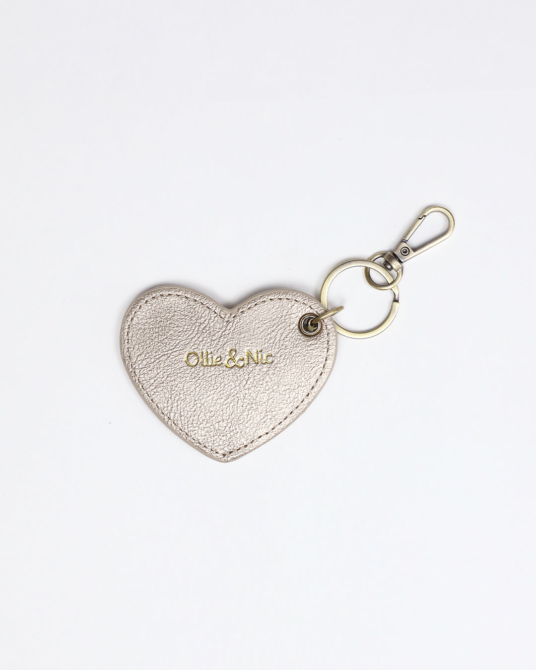 Heart Bag Charm - Gold