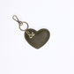 Heart Bag Charm - Khaki