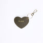 Heart Bag Charm - Khaki