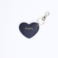 Heart Bag Charm - Navy