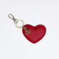 Heart Bag Charm - Cherry Red
