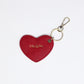Heart Bag Charm - Cherry Red