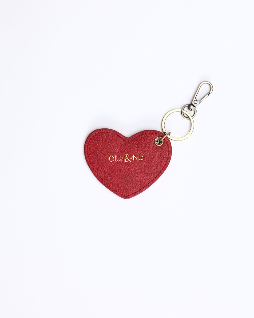 Heart Bag Charm - Red