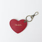 Heart Bag Charm - Cherry Red