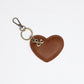 Heart Bag Charm - Tan