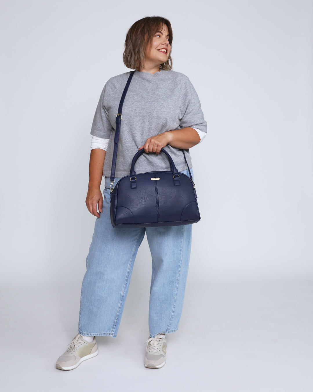 Jenna Bowling Bag - Navy