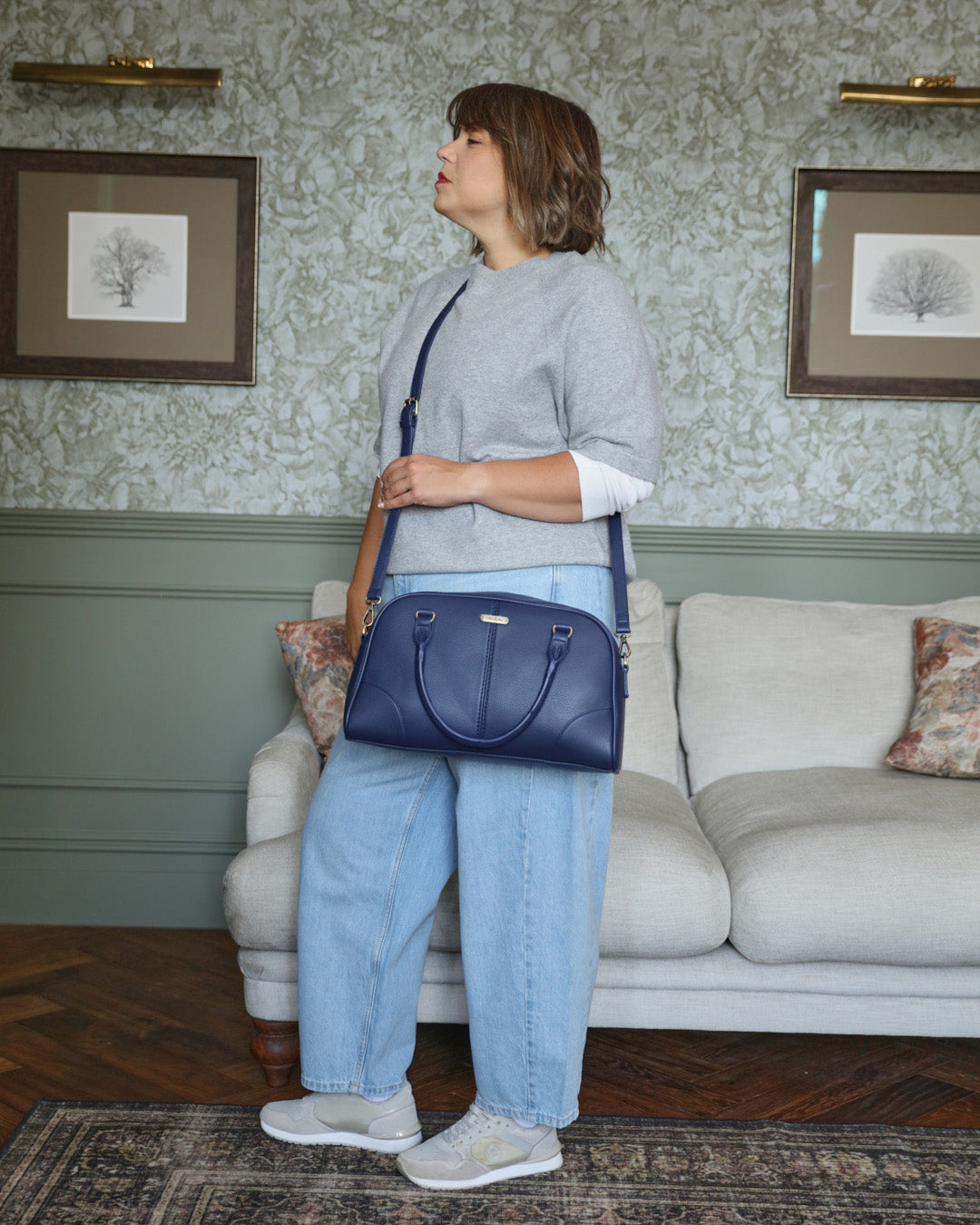 Jenna Bowling Bag - Navy